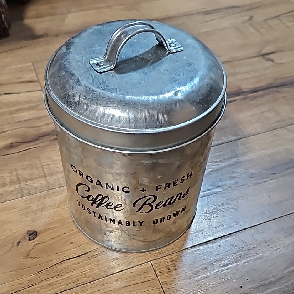 Metallic Coffee Bean Storage Canister
